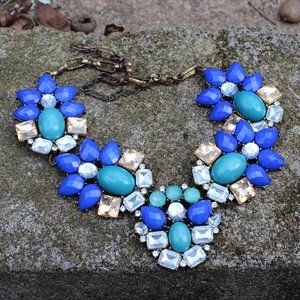 Stunning Blue Crystal Necklace
